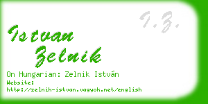 istvan zelnik business card