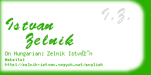 istvan zelnik business card